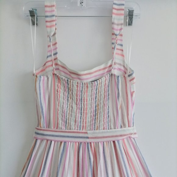 Mi Ami Francescas Womens Pink Multi Striped Pantsuit Jumpsuit Romper S New - Picture 5 of 8